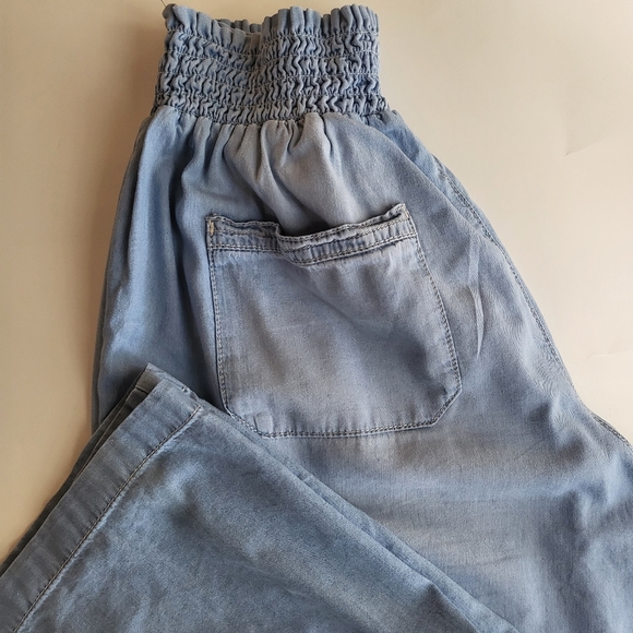 SINCERELY JULES Women's Light Blue Wide-Leg Casual Pants Large - Picture 11 of 11